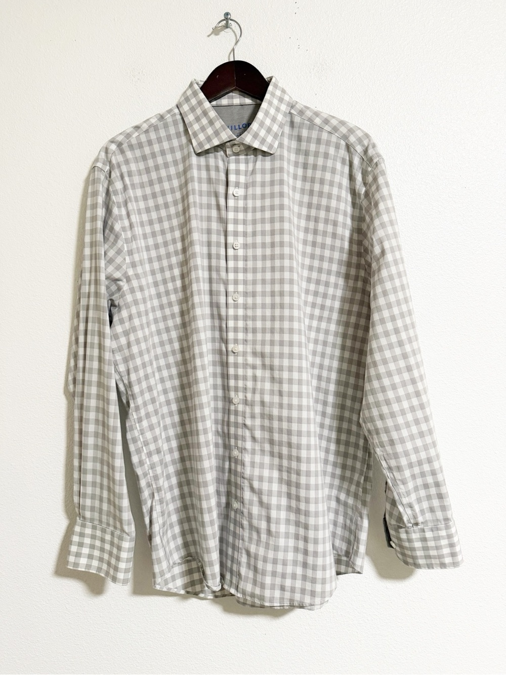 Twillory CoolMax Performance Gingham Plaid Button Up